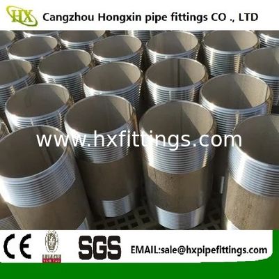 Supply Stainless Steel 304 316 316L Pipe Fittings Barrel Nipples/Double Thread Nipple, With NPT Thread