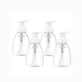 300ML 타원형 투명 플라스틱 비누 디스펜서 펌프 병 (흰색 플라스틱 뚜껑 포함) 협력 업체