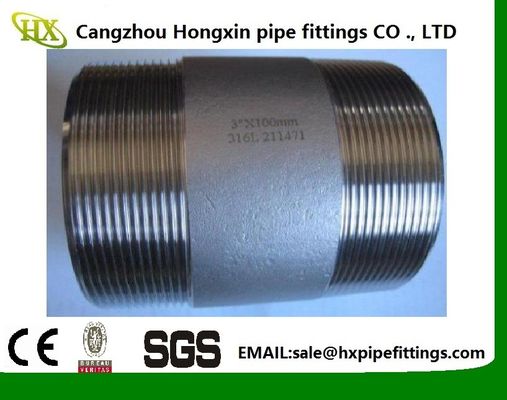 ASTM A733 NPT 스레드 파이프  Nipple와 가연 철강 파이프  Nipple 협력 업체
