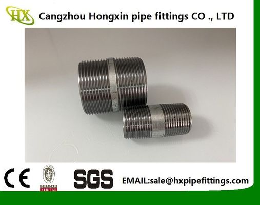탄소강 유압 롱 니플 BSP NPT 수나사 아연 도금 강철 피팅 수 파이프 니플 협력 업체