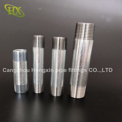 ASTM A733 흑색 코팅 강관 니플, 이음매 없는 파이프 나사산 니플 협력 업체