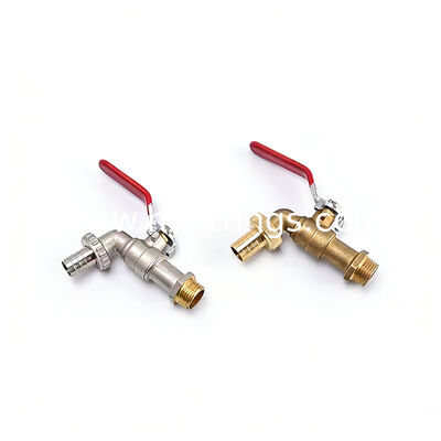 도매 OEM 현대 니켈 도금 1/2 BSP/NPT 스레드 벽걸이형 세탁기 황동 수도꼭지 | 내구성 및 누출 방지